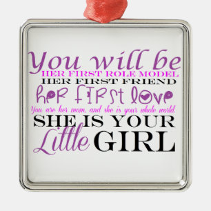 Mum and Daughter: Love Metal Tree Decoration