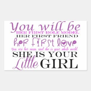 Mum and Daughter: Love Rectangular Sticker