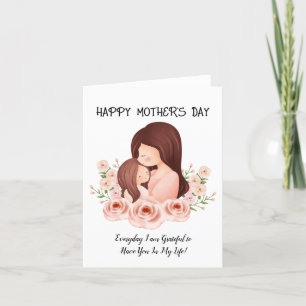 mum and daughter mothers day  holiday card