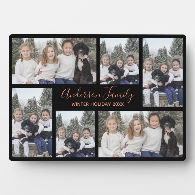 Mum and Family Photo Template Keepsake Plaque (Front)
