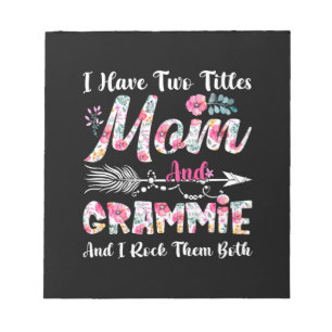 Mum And Grammie Cute Flowers Birthday Notepad
