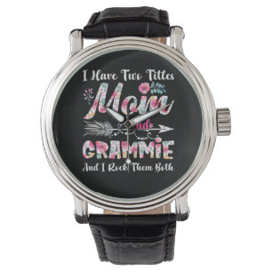 Mum And Grammie Cute Flowers Birthday Watch