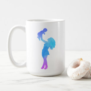 Mum and Her Baby Watercolor Coffee Mug