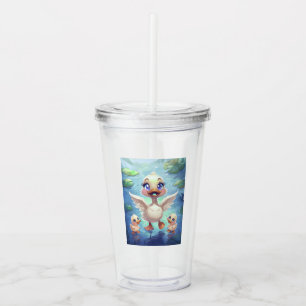 Mum and her Ducklings Acrylic Tumbler
