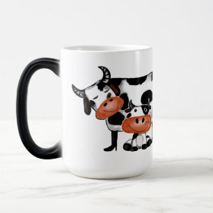 Mum and Kid Happy drinking Magic Mug