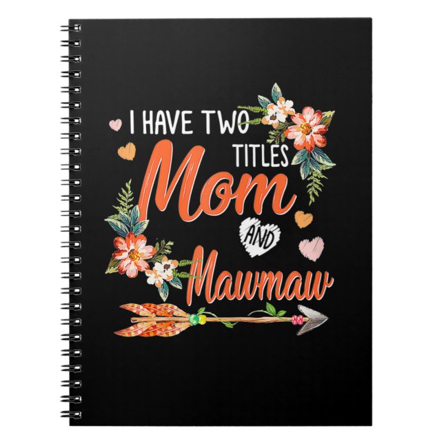 Mum And Mawmaw Birthday Notebook (Front)