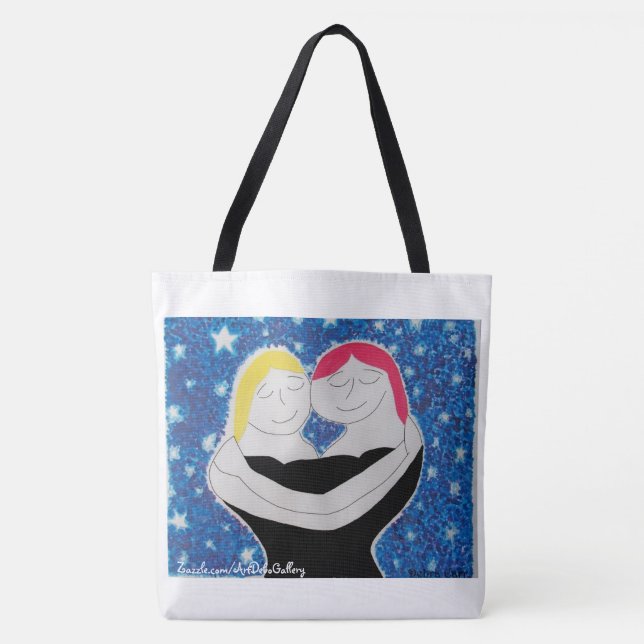 Mum and Me All Over Print Large Tote Bag (Front)
