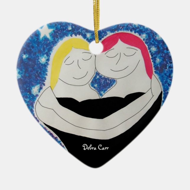 Mum and Me-heart ornament (Front)