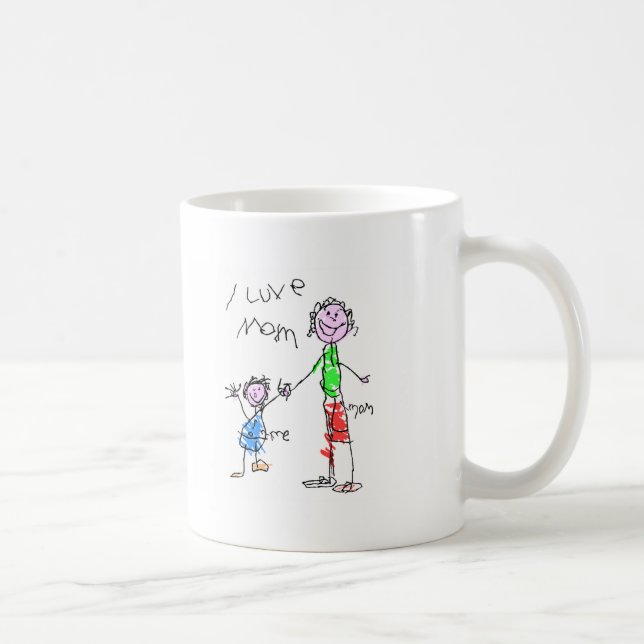 Mum and Me I Love Mum Coffee Mug (Right)