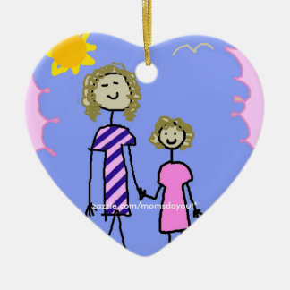 Mum and Me, Mother Daughter Walk Ceramic Ornament