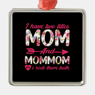 Mum And Mummy I Rock Them Metal Ornament