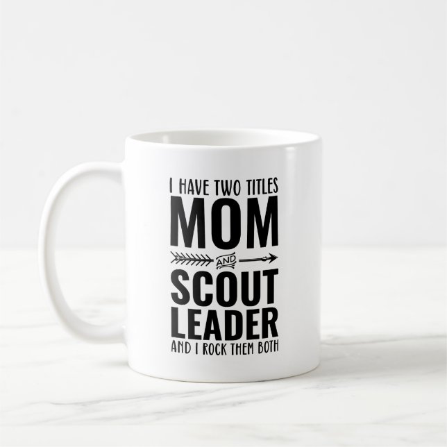Mum And Scout Leader Funny Coffee Mug (Left)