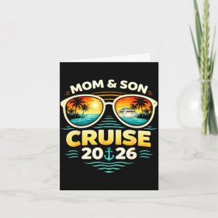 Mum and son cruise 2026 vacation matching card