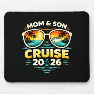 Mum and son cruise 2026 vacation matching mouse pad