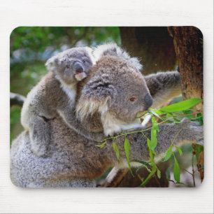 Mum and son Koala Mouse Pad