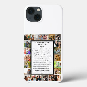 Mum appreciation   Mothers Day 22 Photo Collage iPhone 13 Case
