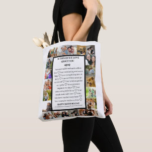 Mum appreciation Mothers Day 22 Photo Collage Tote Bag