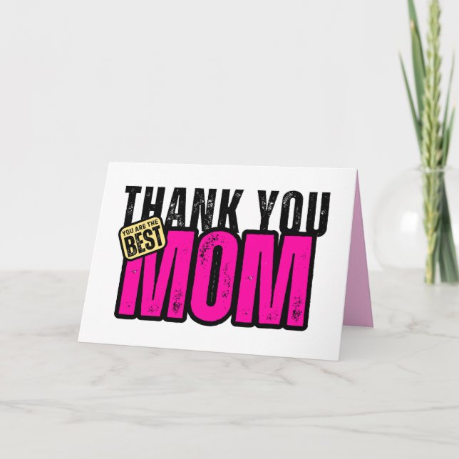 Mum Appreciation Thank You Card (Front)
