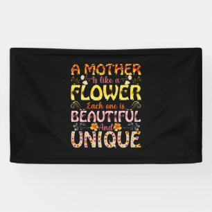 Mum Art A Mother Is Like A Flower Banner