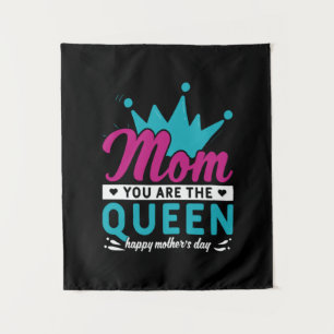 Mum Art A Mum And A Queen Tapestry