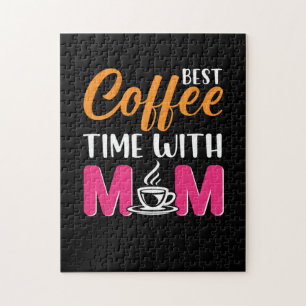 Mum Art Best Coffee Time With Mum Jigsaw Puzzle