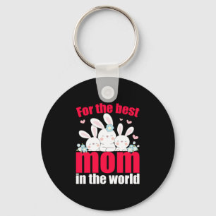 Mum Art Best Mum In The World Key Ring