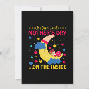 Mum Art First Mother's Day On The Inside Invitation