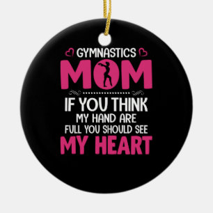 Mum Art Gymnastics Mum Ceramic Ornament