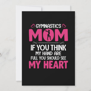 Mum Art Gymnastics Mum Invitation