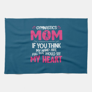 Mum Art Gymnastics Mum Tea Towel