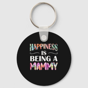 Mum Art Happiness Is Being A Mummy Key Ring
