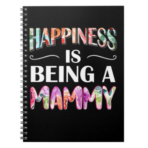 Mum Art Happiness Is Being A Mummy Notebook