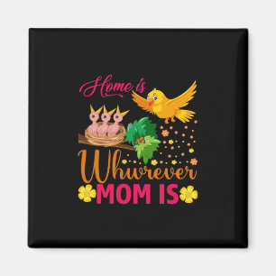 Mum Art Home Is Where Mum Is Magnet