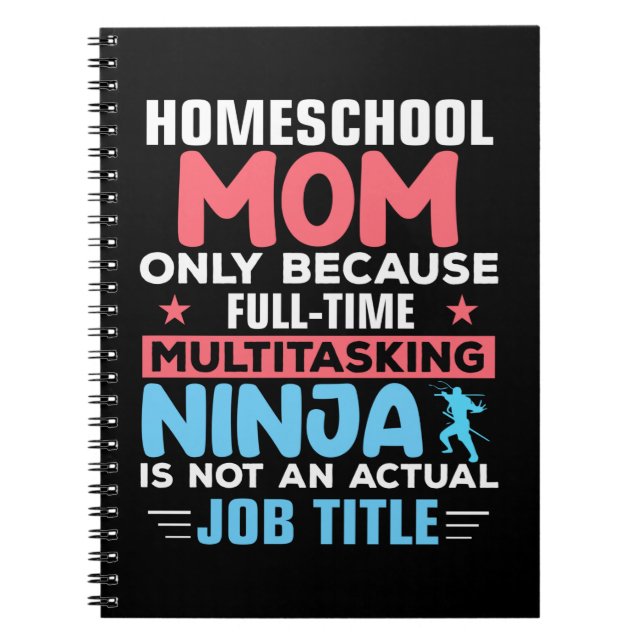 Mum Art Homeschool Mum Notebook (Front)