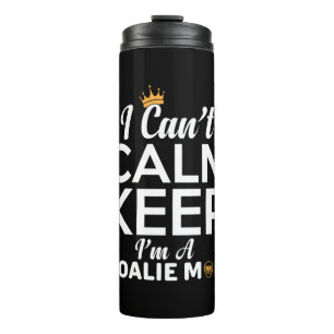 Mum Art I Am A Goalie Mum Thermal Tumbler