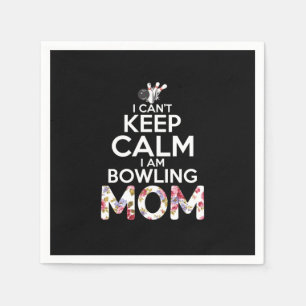 Mum Art I Am Bowling Mum Napkin