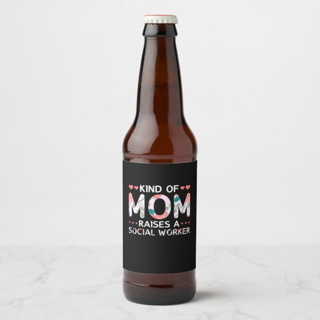 Mum Art Kind Of Mum Beer Bottle Label (Front)
