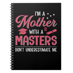 Mum Art Mother With A Master Notebook