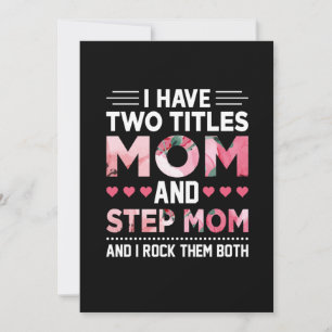 Mum Art Mum And Step Mother Invitation