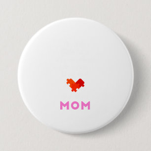 Mum Autism Awareness Day  Cool Mothers of Au 7.5 Cm Round Badge