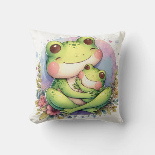 Mum & Baby Frog Cushion