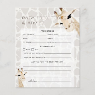 Mum & Baby Giraffe Baby Predictions & Advice