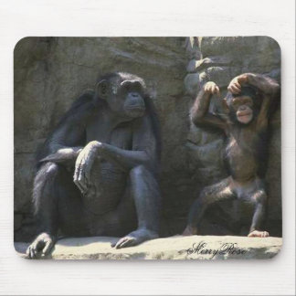 Mum & Baby Monkey Mouse Pad