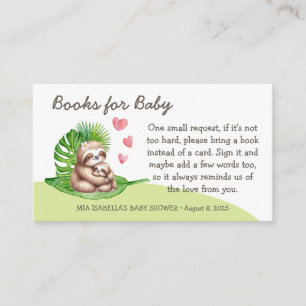 Mum & Baby Sloth - Books For Baby - Shower Card