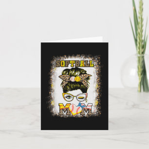 Mum Baseball Women Softball Mama Mothers Day Card