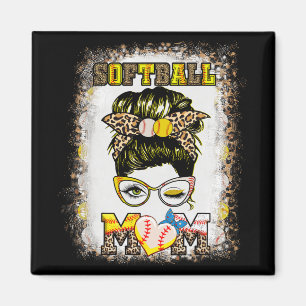 Mum Baseball Women Softball Mama Mothers Day Magnet