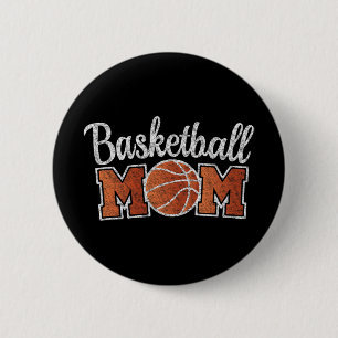 Mum Basketball Player Mothers Day Outfit Game Day 6 Cm Round Badge