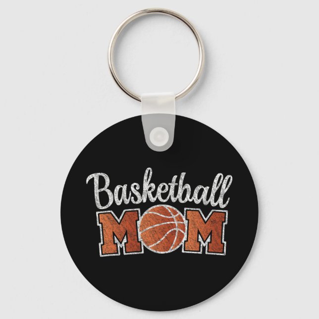Mum Basketball Player Mothers Day Outfit Game Day  Key Ring (Front)