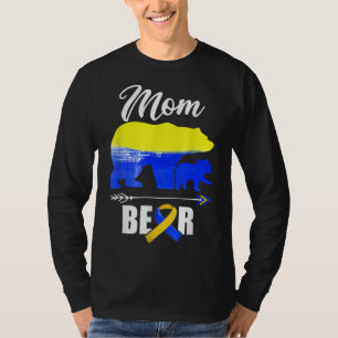 Mum Bear Trisomy 21 Down Syndrome Awareness Day Ma T-Shirt