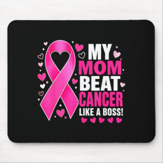 Mum Beat Breast Cancer Like A Boss Fighter Mouse Pad